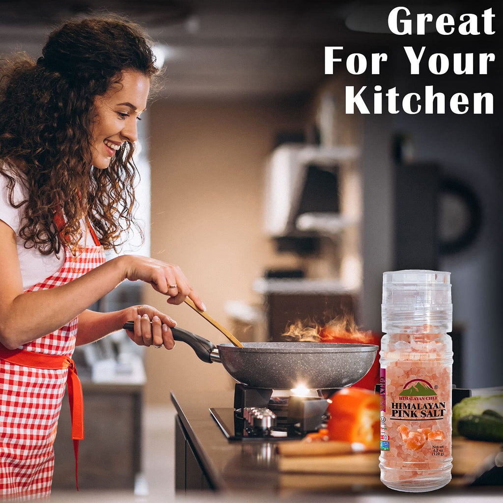 Himalayan Chef Himalayan Pink Salt Grinder-4.2 Oz, (5303C)